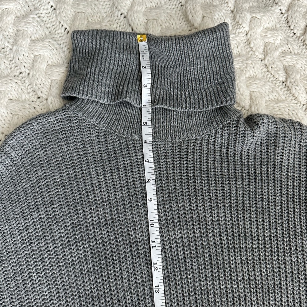 Vine and Love Gray Long Sleeve Sweater Dress - Picture 4 of 10